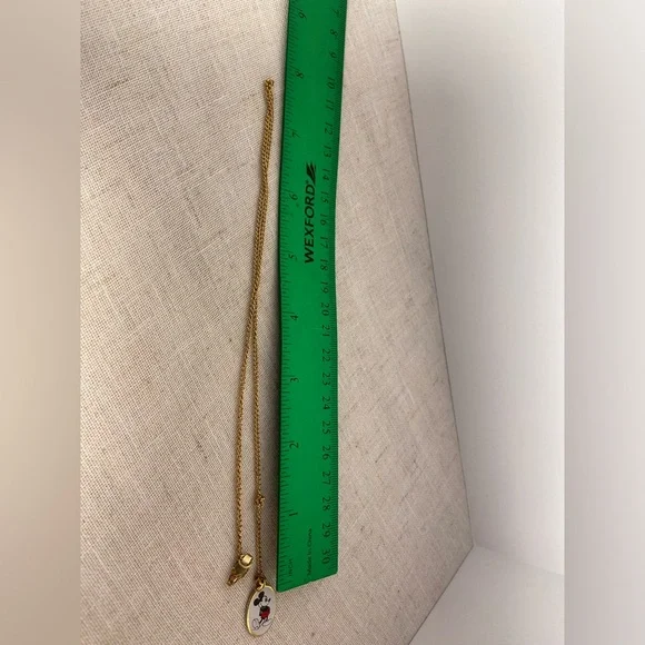 Vintage Disney Mickey Mouse Jewelry Set Gold 1970s ring bracelet necklace 70s - Picture 12 of 16